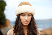 Sheepskin Round Hat - CHESTNUT OR SAND