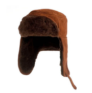 Sheepskin Snowman Hat - CHESTNUT OR SAND